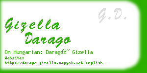 gizella darago business card